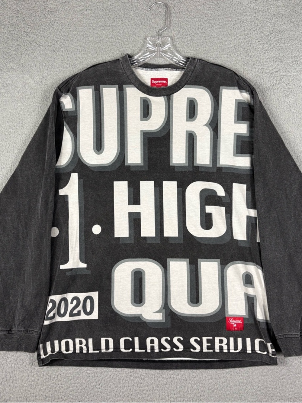 Supreme T-shirt Men’s Charcoal World Class High Quality